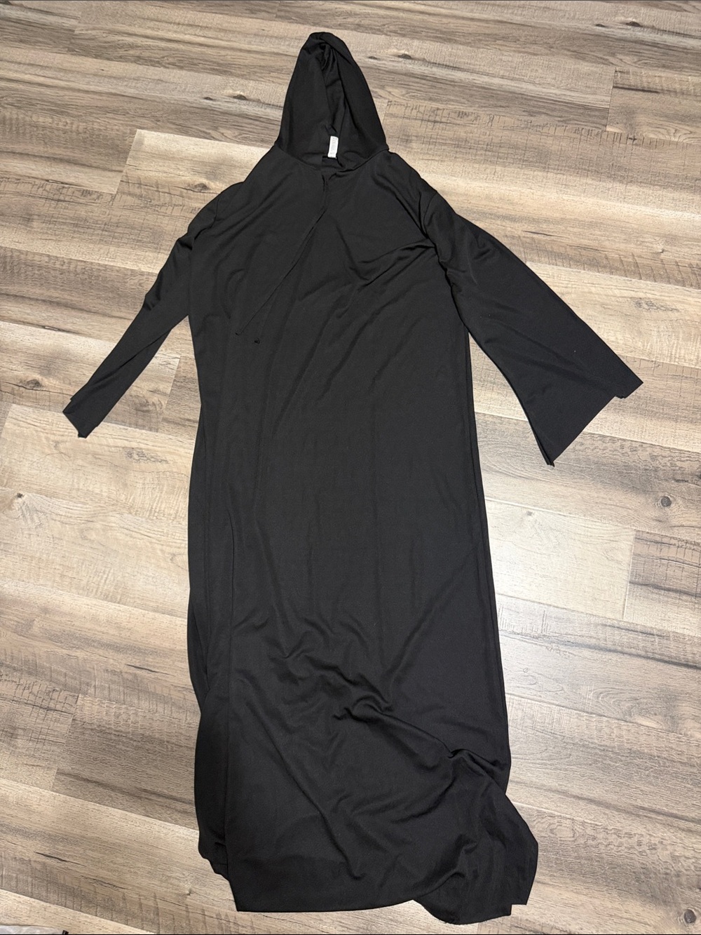 Black Hooded Grim Reaper Cloak Halloween Costume